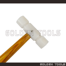 Load image into Gallery viewer, Nylon Hammer Wood Handle Nylon Mallet Hand Tools Casting Shape Making DIY Hammering Tools
