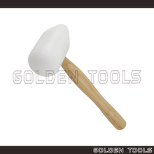 Load image into Gallery viewer, Domed Nylon Hammer With Wood Handle Nylon Mallet Hand Tools Casting Shape Making DIY Hammering Tools
