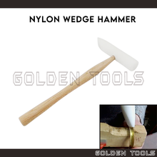 Load image into Gallery viewer, Nylon Wedge Hammer With Wood Handle Nylon Mallet Hand Tools Casting Shape Making DIY Hammering Tools
