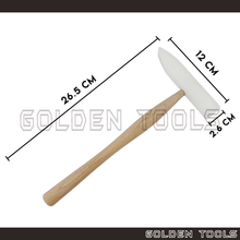 Load image into Gallery viewer, Nylon Wedge Hammer With Wood Handle Nylon Mallet Hand Tools Casting Shape Making DIY Hammering Tools
