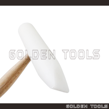Load image into Gallery viewer, Nylon Wedge Hammer With Wood Handle Nylon Mallet Hand Tools Casting Shape Making DIY Hammering Tools

