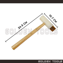 Load image into Gallery viewer, Dual Mallet Hammer Nylon Raw Hide Craft Hammer Shape Making Hammering Woodworking DIY Hand Tools
