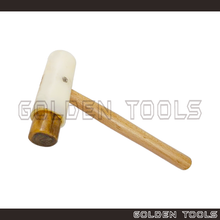 Load image into Gallery viewer, Dual Mallet Hammer Nylon Raw Hide Craft Hammer Shape Making Hammering Woodworking DIY Hand Tools
