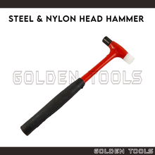 Load image into Gallery viewer, Steel Head Nylon Head Hammer Rubber Grip Handicraft Art DIY Jewellery Metal Watch Making Forming Tools
