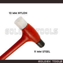 Load image into Gallery viewer, Steel Head Nylon Head Hammer Rubber Grip Handicraft Art DIY Jewellery Metal Watch Making Forming Tools
