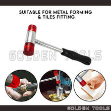 Load image into Gallery viewer, 25mm Soft Face Hammer With Steel Handle Hand Tools Casting Tools Jewellery DIY Hammering Metal Tiles Shaping Tools
