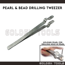 Load image into Gallery viewer, Pearl &amp; Beads Tweezer Jewellery Making Pearl Drilling Hole Manik Gelang Metal Making DIY Handicraft Art Cincin
