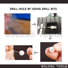 Load image into Gallery viewer, Stone Pearl Holder Bead Pearl Drilling Vice Hole Manik Gelang Metal Making DIY Handicraft Art Cincin Batu
