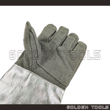 Load image into Gallery viewer, 15.5" Heat / Flame Resistance Gloves For Industrial Use Metal Melting Handling Furnace Laboratory Casting Tools
