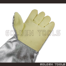 Load image into Gallery viewer, 15.5" Heat / Flame Resistance Gloves For Industrial Use Metal Melting Handling Furnace Laboratory Casting Tools
