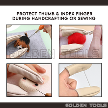 Load image into Gallery viewer, Finger Glove Leather Finger Cot Sarung Jari for Polishing Works DIY Crafting Works Jewelry Handling
