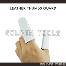 Load image into Gallery viewer, Finger Thumbs Glove Leather Finger Cot Sarung Jari for Polishing Works DIY Crafting Works Jewelry Handling
