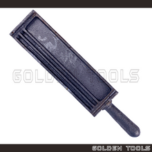 Load image into Gallery viewer, 9" Melting Ingot Iron Trough With Double-sided Acuan Tuang Emas Perak Multiple Grooves Gold Bar Metal Jewellery Casting
