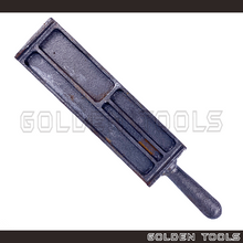 Load image into Gallery viewer, 9" Melting Ingot Iron Trough With Double-sided Acuan Tuang Emas Perak Multiple Grooves Gold Bar Metal Jewellery Casting
