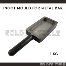 Load image into Gallery viewer, Casting Melting Iron Trough Ingot Mould For 1 Kg Pure Bar Metal Melting Jewellery Casting Tools
