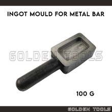 Load image into Gallery viewer, Casting Melting Iron Trough Ingot Mould For 100g Pure Gold Bar Gold Metal Melting Jewellery Casting Tools
