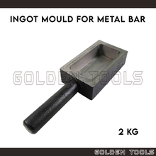 Load image into Gallery viewer, Casting Melting Iron Trough Ingot Mould For 2 Kg Pure Gold Bar Gold Metal Melting Jewellery Casting Tools
