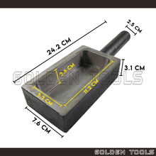 Load image into Gallery viewer, Casting Melting Iron Trough Ingot Mould For 2 Kg Pure Gold Bar Gold Metal Melting Jewellery Casting Tools
