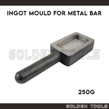 Load image into Gallery viewer, Casting Melting Iron Trough Ingot Mould For 250g Pure Gold Bar Gold Metal Melting Jewellery Casting Tools

