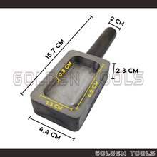 Load image into Gallery viewer, Casting Melting Iron Trough Ingot Mould For 250g Pure Gold Bar Gold Metal Melting Jewellery Casting Tools
