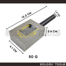 Load image into Gallery viewer, Ingot Mould For 50g 100g Pure Bar Metal Melting Jewellery Casting Tools
