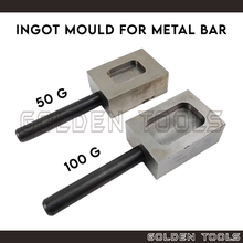 Load image into Gallery viewer, Ingot Mould For 50g 100g Pure Bar Metal Melting Jewellery Casting Tools
