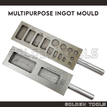 Load image into Gallery viewer, Double Sided Ingot Mould 16 in 1 Pure Bar Metal Melting Jewellery Casting Tools
