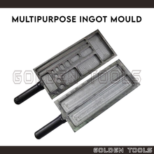 Load image into Gallery viewer, Double Sided Ingot Mould 19 in 1 Pure Bar Metal Melting Jewellery Casting Tools

