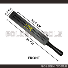Load image into Gallery viewer, 9.5" Melting Ingot Iron Trough Double-sided Acuan Tuang Emas Perak Multiple Grooves Gold Bar Metal Jewellery Casting
