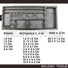 Load image into Gallery viewer, Double Sided Ingot Mould 19 in 1 Pure Bar Metal Melting Jewellery Casting Tools

