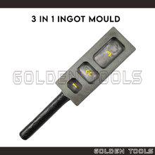 Load image into Gallery viewer, 3 In 1 Ingot Mould Pure Bar Metal Melting Jewellery Casting Tools
