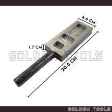 Load image into Gallery viewer, 3 In 1 Ingot Mould Pure Bar Metal Melting Jewellery Casting Tools
