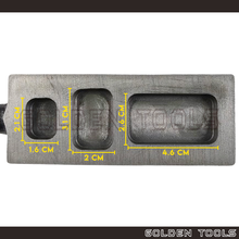 Load image into Gallery viewer, 3 In 1 Ingot Mould Pure Bar Metal Melting Jewellery Casting Tools
