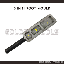 Load image into Gallery viewer, 3 in 1 Ingot Mould Pure Bar Metal Melting Crafting Tools Jewellery Casting Tools
