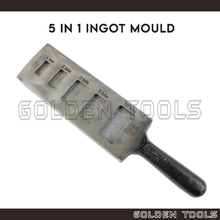 Load image into Gallery viewer, 5 in 1 Ingot Mould Pure Bar Metal Melting Crafting Tools Jewellery Casting Tools
