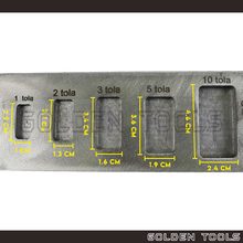 Load image into Gallery viewer, 5 in 1 Ingot Mould Pure Bar Metal Melting Crafting Tools Jewellery Casting Tools
