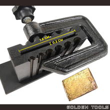 Load image into Gallery viewer, Reversible Ingot Mould Flat &amp; Round Wire 6 Sizes Acuan Tuang Emas Perak Gelang Metal Melting Jewellery Casting
