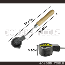Load image into Gallery viewer, Cast Iron Melting Pot Wooden Handle For Metal Melting
