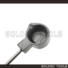Load image into Gallery viewer, Cast Iron Melting Pot Wooden Handle For Metal Melting
