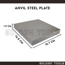 Load image into Gallery viewer, Polished Steel Square Anvil Metal Bench Block Casting Tools Shaping Tools Jewellery Casting
