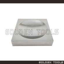 Load image into Gallery viewer, Flat Metal Bench Block With Groove Shaping Crafting Jewellery Casting DIY Hammering Tools
