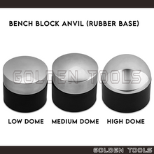 Load image into Gallery viewer, Bench Block Anvil Rubber Base for Dapping High Medium Low Dome Shape Forming Metal Sheet DIY Art Crafting Tools
