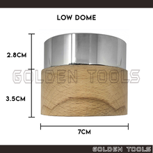 Load image into Gallery viewer, Bench Block Anvil Wooden Base for Dapping High Medium Low Dome Shape Forming Metal Sheet DIY Art Crafting Tools
