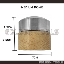 Load image into Gallery viewer, Bench Block Anvil Wooden Base for Dapping High Medium Low Dome Shape Forming Metal Sheet DIY Art Crafting Tools
