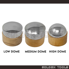 Load image into Gallery viewer, Bench Block Anvil Wooden Base for Dapping High Medium Low Dome Shape Forming Metal Sheet DIY Art Crafting Tools
