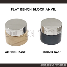 Load image into Gallery viewer, Flat Bench Block Anvil for Dapping Shape Forming Metal Sheet DIY Art Crafting Tools

