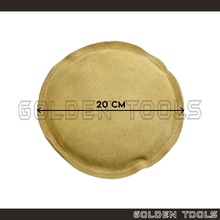 Load image into Gallery viewer, Round Leather Sand Bag DIY Hammering Jewellery Pad Non-Slip Metal Forming Stamping Bench Block
