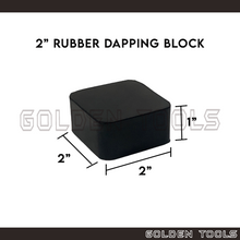 Load image into Gallery viewer, Rubber Dapping Block Square Bench Block Casting DIY Crafting Tools
