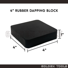 Load image into Gallery viewer, Rubber Dapping Block Square Bench Block Casting DIY Crafting Tools
