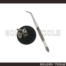 Load image into Gallery viewer, Third Hand For Soldering With Weighted Base Curved Soldering Tweezer Holding Soldering Tools
